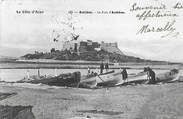 Autres & Non Classés. Une Vue Du Port De Pêche Sur Le Fort D'Antibes; - Sonstige & Ohne Zuordnung