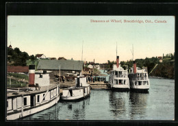 AK Bracebridge /Ont., Steamers At Wharf  - Ohne Zuordnung