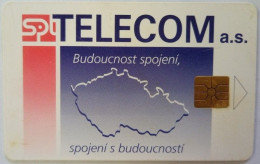 Czech Republic 50 Units Chip Card - Map - Tschechische Rep.