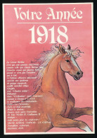 CPSM / CPM 10.5 X 15 Votre Année 1918 Signe Astral Chinois LE CHEVAL Avec Divers événements Intervenus Cette Année Là - Astrology