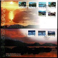 New Zealand 2003. 2004 Scenic Definitives FDCs - FDC