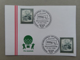 Österreich Pro Juventute - Mit Sonderstempel 27. Juli 1988 Heidenreichstein, Wandern Mit Dem Postbus (Nr.842) - Otros & Sin Clasificación