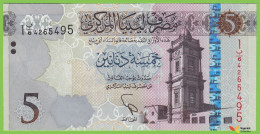 Voyo LIBYA 5 Dinars ND/2015 P81 B546a Ser1 ب/6 UNC - Libye