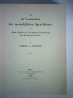 Über Die Verschiedenheit Des Menschlichen Sprachbaues Und Ihren Einfluss Auf Die Geistige Entwicklung Des... - Ohne Zuordnung