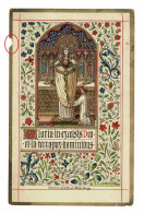Litho Van De Vyvere Petyt Alois Geerts Priesterwijding 1887 Brugge Goldprint Gouddruk Image Pieuse Holy Card Santini - Andachtsbilder
