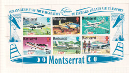 LI07 Montserrat 1971 The 14th Anniversary Of The Inauguration Of LIAT Mini Sheet - Montserrat