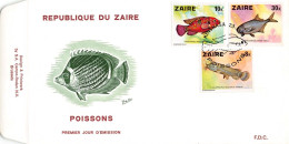 G018 Zaire Congo 1978 Fish FDC - 1971-1979