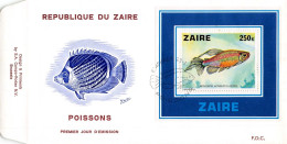 G018 Zaire Congo 1978 Fish FDC - 1971-1979