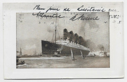 ENGLAND ONE PENNY SOLO POST CARD LUSITANIA MECANIQUE CARDIFF PAQUEBOT 1912 TO FRANCE - Cartas & Documentos