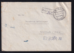 EHINGEN (DONAU) 12.11.45 + R1 Gebühr Bezahlt Auf Brief - Sonstige & Ohne Zuordnung