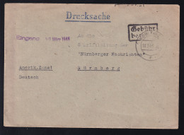 KOBLENZ 1 F 18.3.46 + R2 Gebühr Bezahlt Auf Brief Des Kirchlichen Nachrichtendienst  - Andere & Zonder Classificatie