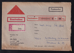 Nachnahme-R-Postsqache Der Deutschen Post ZPF 1085 Berlin - Poste
