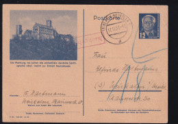 Wilhem Pieck 12 Pfg. Mit Bild Wartburg Ab Berlijn-Nweuköklln 17.12.50 Naczh Neukalen I/Meckl.  - Other & Unclassified