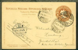 GSK Ab Veracruz 5.1.1901 Nach Hamburg Mit Leitvermerk Via Labedo Y New York - México