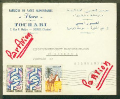 1966 Lupo-Bf. (Firmen-Bf.) Ab Sousse Nach Bremen, Bf. Oben Kl. Einriss - Tunisia (1956-...)