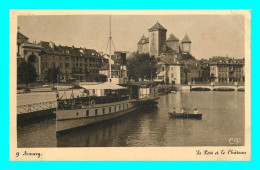 A788 / 357 74 - ANNECY Port Et Chateau ( Bateau ) - Annecy