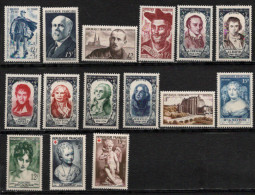 France Année Compléte 1950 N° 863 à 877 Neufs ** Soit 15 Timbres - 1950-1959