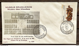 Brazil Envelope PVT FIL 15B 1990 Brazilian Museums CBC Missions RS - FDC