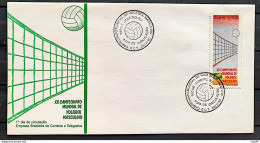 Brazil Envelope FDC 508 1990 Volleyball CBC RJ 2 - FDC