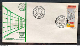 Brazil Envelope FDC 508 1990 Volleyball CBC RJ 1 - FDC