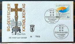 Brazil Envelope FDC 000 1990 Germany Berlin Katholikentag Religion Catholic Day - FDC