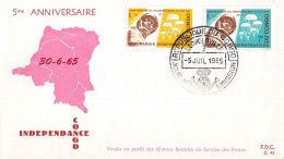G018 Zaire Congo 1964 National Palace, Leopoldville FDC - Autres & Non Classés