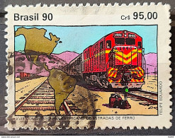 C 1696 Brazil Stamp Panamerican Congress Of Road Roads Map 1990 Circulated 1 - Gebruikt