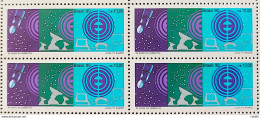 C 1697 Brazil Stamp 25 Years Of Embratel Telecommunication Communication 1990 Block Of 4 - Neufs