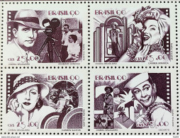 C 1687 Brazil Stamp Brazilian Cinema Gonzaga Carmen Miranda Occarito 1990 Complete Series - Unused Stamps