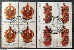 C 1683 Brazil Stamp 50 Year Imperial Museum Of Missions History 1990 Block Of 4 CBC RS Complete Series - Unused Stamps