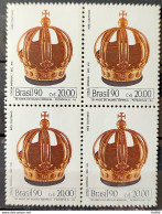 C 1683 Brazil Stamp 50 Year Imperial Museum History 1990 Block Of 4 - Unused Stamps