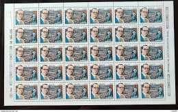C 1673 Brazil Stamp 100 Years Lindolfo Collor Politics Journalism 1990 Sheet - Nuevos