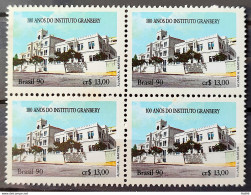 C 1695 Brazil Stamp 100 Years Institute Of Teaching Granbery Education Methodist 1990 Block Of 4 - Neufs