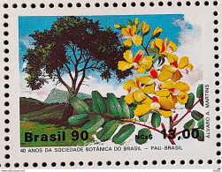 C 1666 Brazil Stamp 40 Years Of Botanica Pau Brasil 1990 - Nuevos