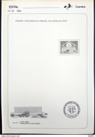 Brochure Brazil Edital 1990 29 TCU Tribunal Account Without Stamp - Cartas & Documentos