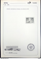 Brochure Brazil Edital 1990 29 TCU Tribunal Account Without Stamp - Lettres & Documents