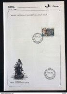 Brochure Brazil Edital 1990 07 Lindolfo Collor With Stamp CPD Sao Leopoldo RS - Brieven En Documenten