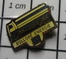 1515c Pin's Pins / Beau Et Rare / TRANSPORTS / CAMION CITERNE BOLLORE ENERGIE - Transport