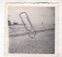 PHOTO NAVIRE ECHOUE PRES DE DUNKERQUE 1940 - Bateaux