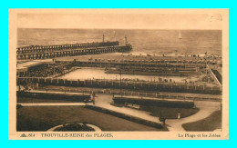 A801 / 453 14 - TROUVILLE Plage Et Les Jetées - Trouville