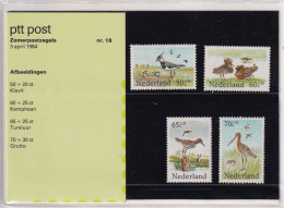 G018 Netherlands 1984 Birds - Charity Stamps Deluxe Pack - Nuovi