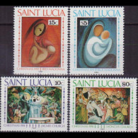 ST.LUCIA 1991 - Scott# 985-8 Christmas Set Of 4 MNH - St.Lucie (1979-...)