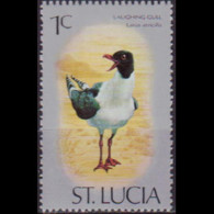 ST.LUCIA 1976 - Scott# 387 Laughing Gull 1c MNH - St.Lucia (1979-...)