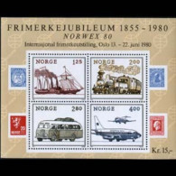 NORWAY 1980 - Scott# 765 S/S Transport MNH - Ungebraucht