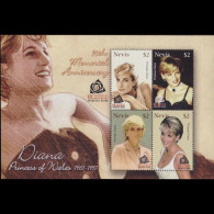 NEVIS 2007 - Scott# 1516 S/S Princess Diana MNH - St.Kitts-et-Nevis ( 1983-...)