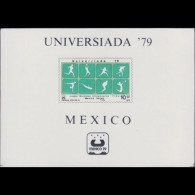 MEXICO 1979 - Scott# C614 S/S Universiada MNH - Mexico