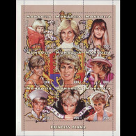 MONGOLIA 1997 - Scott# 2289 Sheets-Princess Diana MNH - Mongolie