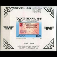 MEXICO 1985 - Scott# 1385 S/S Phil.Exhib. MNH - Mexique