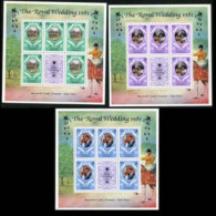 DOMINICA 1981 - Scott# 701A-3A Sheet-Royal Wed. MNH - Dominique (1978-...)