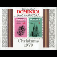 DOMINICA 1979 - Scott# 658 S/S Cathedrals MNH - Dominica (1978-...)